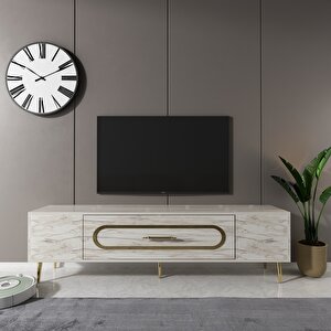Dekop3ct Tv Sehpasi Efesmermer-Altın Efesmermer-Altın