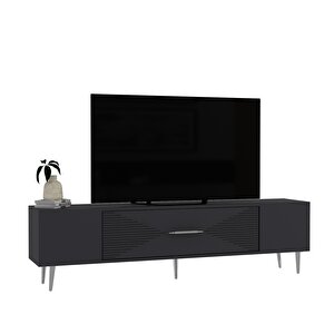 Dekol1ct Tv Sehpasi Antrasit-Gümüş