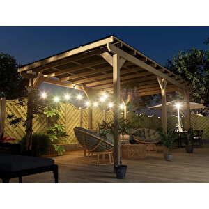 Iahşap Veranda Ahşap Pergole Veranda Kamelya P5 300x300 cm