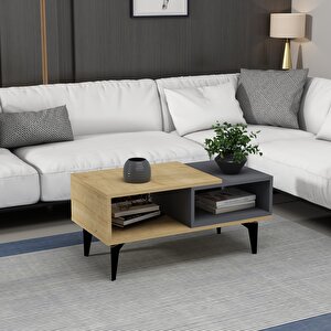 Zeuss 180 Cm Tv Üni̇tesi̇, Konsol(kx180) Ve Orta Sehpa Salon Takimi Safirmeşe-Antrasit