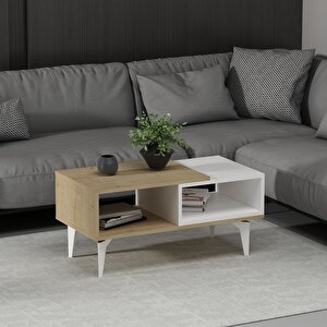 Zeuss 180 Cm Tv Üni̇tesi̇, Konsol(kx180) Ve Orta Sehpa Salon Takimi Safirmeşe-Beyaz