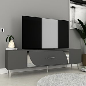 Dekop2ct Tv Sehpasi Antrasit-Gümüş Antrasit Gümüş