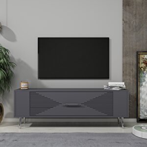 Retrol1ct  Tv Sehpasi Antrasit-Gümüş Antrasit Gümüş