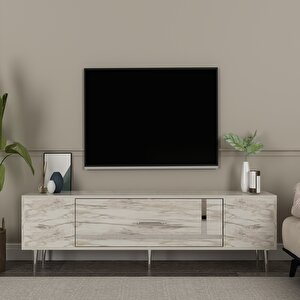 Dekop1ct Tv Sehpasi Efesmermer-Gümüş Efesmermer-Gümüş