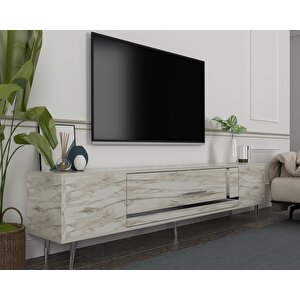 Dekop1ct Tv Sehpasi Efesmermer-Gümüş Efesmermer-Gümüş