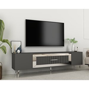 Dekolp3ct Tv Sehpasi Antrasit-Gümüş Antrasit Gümüş
