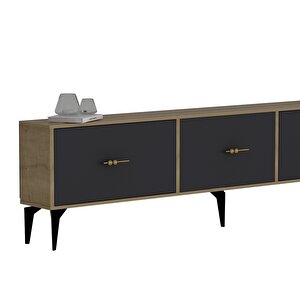 Zeuss 180 Cm Tv Üni̇tesi̇ Takimi Safirmeşe-Antrasit