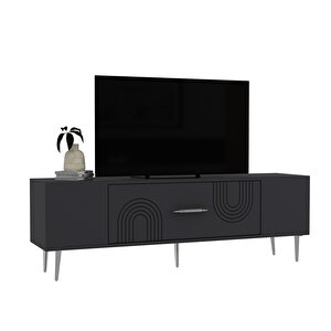 Dekol2ct Tv Sehpasi Antrasit-Gümüş