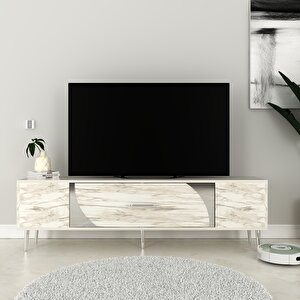 Dekop2ct Tv Sehpasi Efesmermer-Gümüş Efesmermer-Gümüş