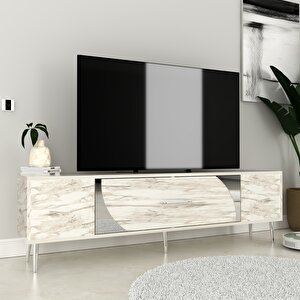 Dekop2ct Tv Sehpasi Efesmermer-Gümüş Efesmermer-Gümüş