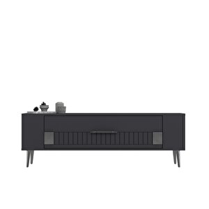 Retrolp4ct Tv Sehpası Antrasit-Gümüş Antrasit Gümüş