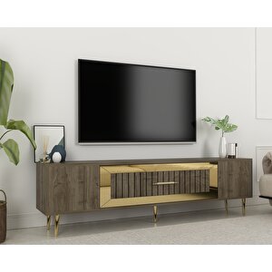 Dekolp3ct Tv Sehpasi Ceviz-Altın Ceviz Gold
