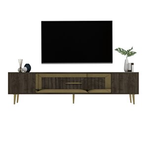 Dekolp3ct Tv Sehpasi Ceviz-Altın Ceviz Gold