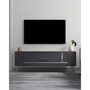 Retrop1ct Tv Sehpasi Antrasit-Gümüş Antrasit Gümüş
