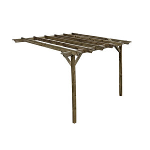Iahşap Veranda Ahşap Pergole Veranda 300x300 Cm Kamelya P6
