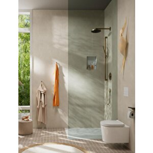 Hansgrohe Pulsify S 100 1 Jet Baton El Duşu Mat Bronz Ecosmart+ 24126140
