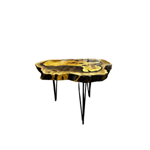 Ceviz İçi Zeytin Kakma Sehpa 79x58x53cm