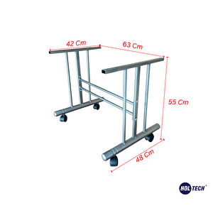 Tekerlekli Orta Sehpa Ayağı  Metal Masa Ayağı