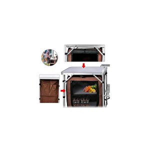 Luxi Katlanır Portatif Kamp Mutfağı Masası