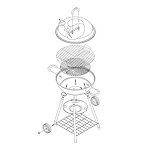 Cook Taşınabilir Kömür Barbekü Mangal