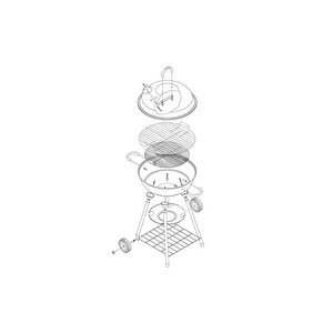 Cook Taşınabilir Kömür Barbekü Mangal