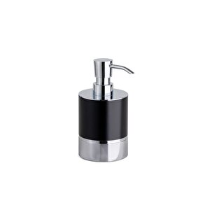 Tezgah Üstü Sıvı Sabunluk 250 Ml Krom-siyah Renk 160x80x103 Mm