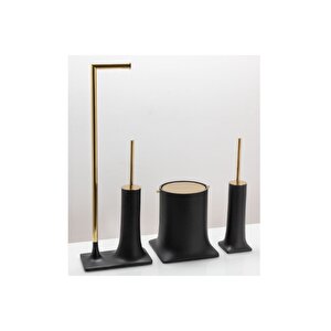 Banyo Çöp Kovasıı 4 L Siyah-krom Renk 247x225x225 Mm