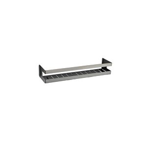 Banyo Duş Raf Sistemi Füme Renk 98x100x400 Mm
