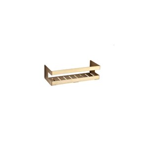 Banyo Duş Raf Sistemi Gold Renk 98x100x250 Mm