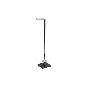 Banyo Hareketli Yedek Kağıtlık Siyah-krom Renk 707x156x212 Mm