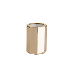 Tezgah Üstü Diş Fırçalığı Gold Renk 102x70x70 Mm