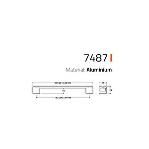 7487 Modern Kulp Antik Renk 448 Mm