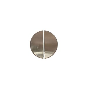 4716 Yarım Daire Kulp Oval  Saten Renk Tek Adet 32 Mm