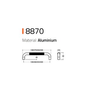 8870 Modern Kulp Gold Renk 128 M