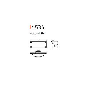 4534 Tas Kulp Krom Renk 32 Mm