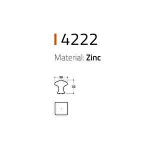 4222 Tek Delikli Düğme Kulp 08 Mm Altın Renk