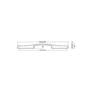 8505 Modern Kulp Krom Renk 448 Mm
