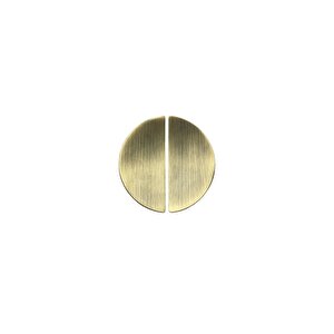 4716 Yarım Daire Kulp Oval Antik Renk Tek Adet 32 Mm