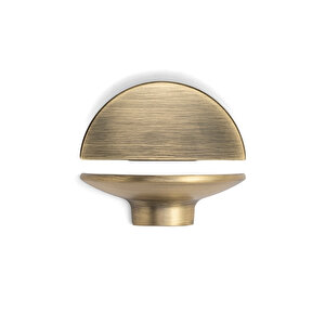4716 Yarım Daire Kulp Oval Antik Renk Tek Adet 32 Mm