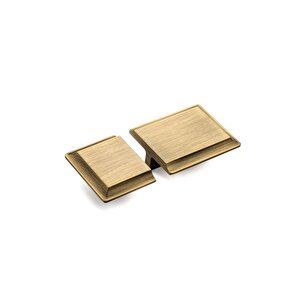 9134 Line-çizgili Kulp Antik Renk Tek Adet 64 Mm