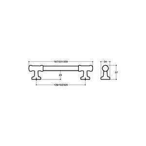 4660 Modern Kulp Rose Renk 320 Mm
