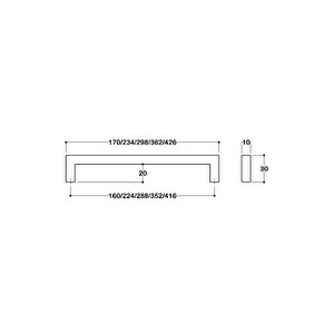 7341 Modern Kulp Mat Altın Renk 160 Mm