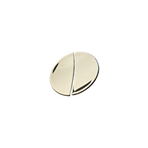 4716 Yarım Daire Kulp Oval Gold Renk Tek Adet 32 Mm