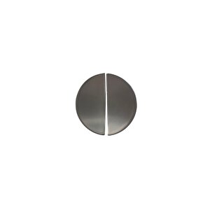 4716 Yarım Daire Kulp Oval Füme Renk Tek Adet 16 Mm