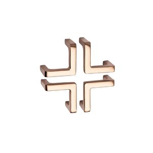 4706 Modern L Kulp Altın Renk 32 Mm - Tek Adet Yarım
