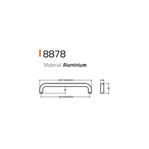 8878 Modern Kulp Gold Renk 320 Mm