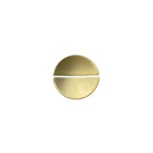 4716 Yarım Daire Kulp Oval Gold Branch Renk Tek Adet 32 Mm