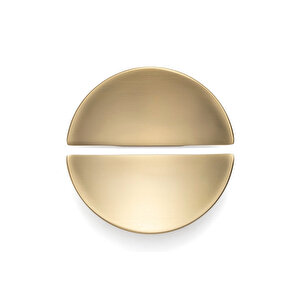4716 Yarım Daire Kulp Oval Gold Branch Renk Tek Adet 32 Mm