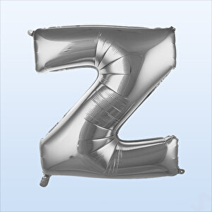 Z Harf Gümüş Folyo Balon - 76 Cm