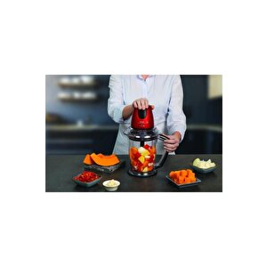 Masterchop 4 Biçakli Maxi̇ Doğrayici Kirmizi